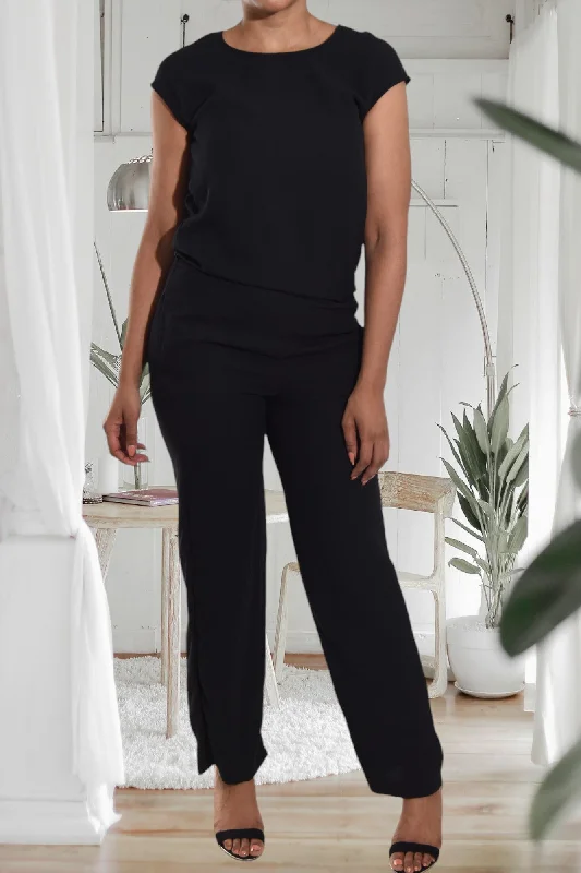 Black Pocket Jumpsuit