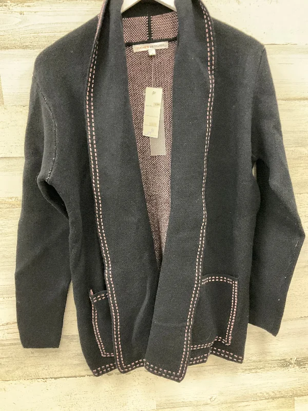 Sweater Cardigan By Clothes Mentor In Black, Size: L