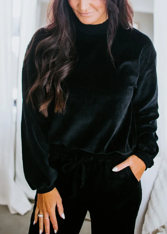 Nia Velour Pullover