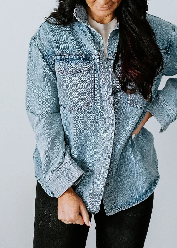 Jackson Denim Shacket by Lily & Lottie