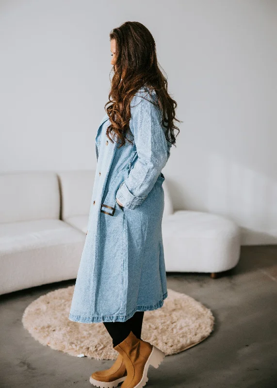 Tate Denim Trench Coat