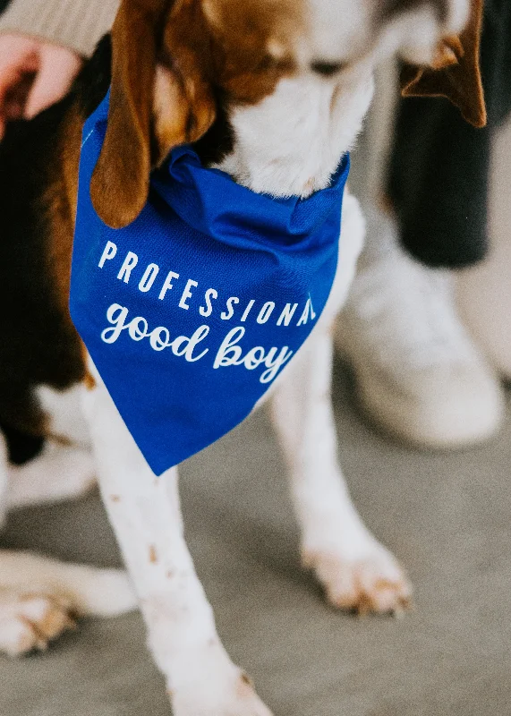 Professional Good Boy Dog Bandana