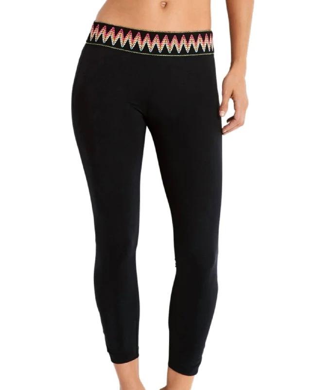 Cropped Legging In Sea Island Vibe Tribal