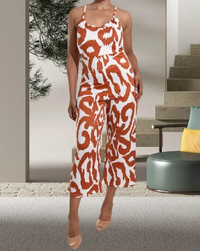 Ladies Printed Jumpsuit