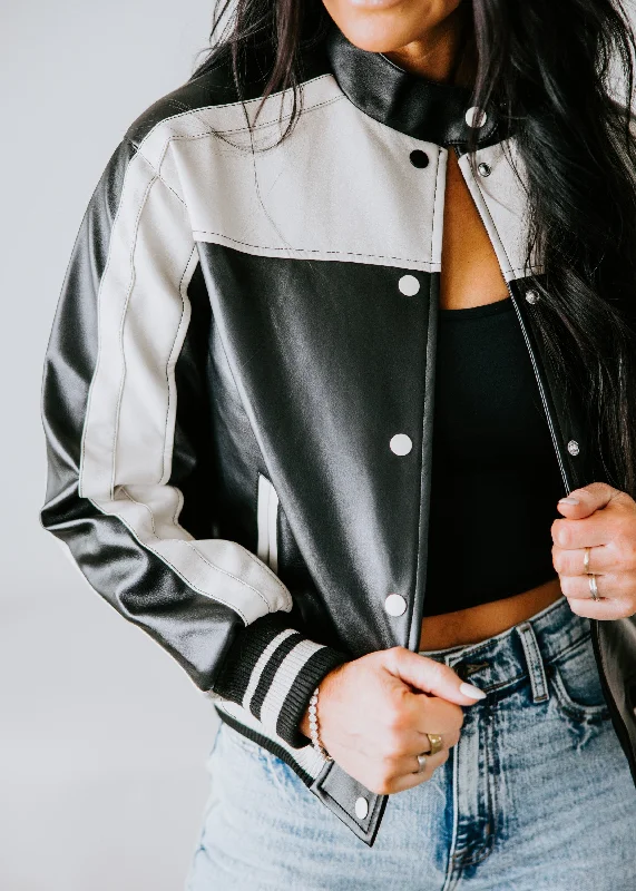 Micah Colorblock Moto Jacket