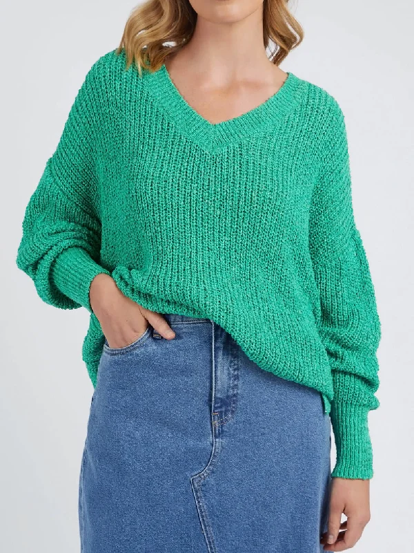 ELM RACHELE V NECK KNIT