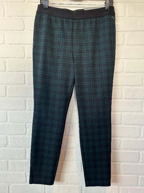 Pants Leggings By Talbots In Black & Green, Size: 10