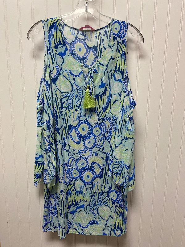 Dress Designer By Lilly Pulitzer In Blue & Green, Size: Xs