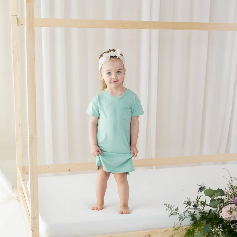 Toddler T-Shirt Dress in Wasabi