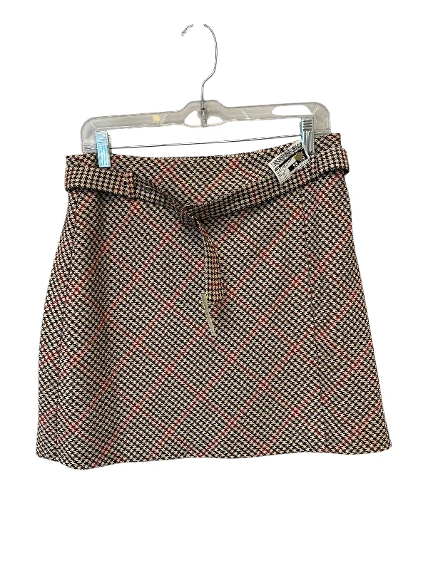 Skirt Mini & Short By H&m In Brown & Cream, Size: 10