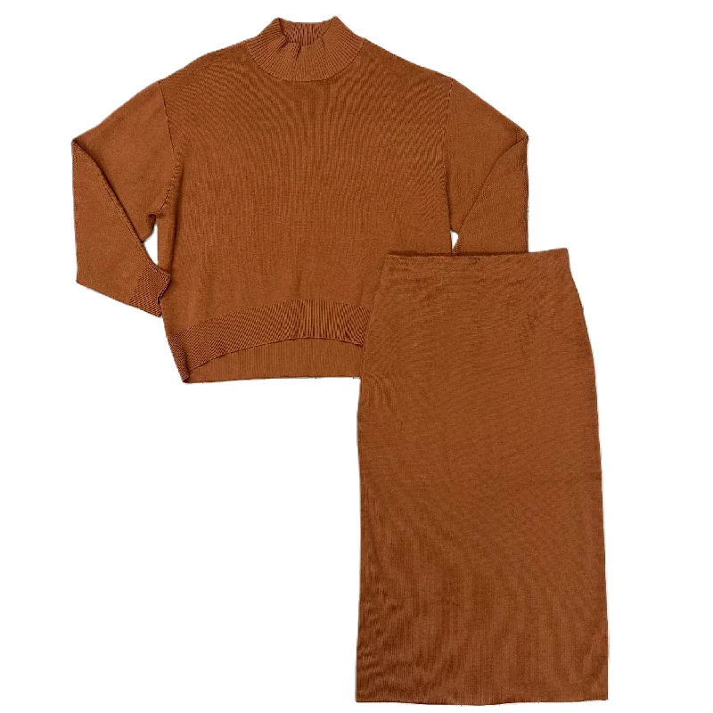 Skirt Set 2pc By Moussy In Rust, Size: M