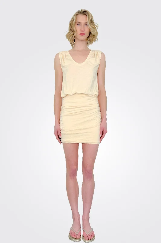 Sleeveless Shirt Dress - Seashell