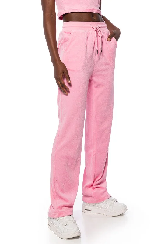 SOFT SPOT FLARED LOUNGE PANTS