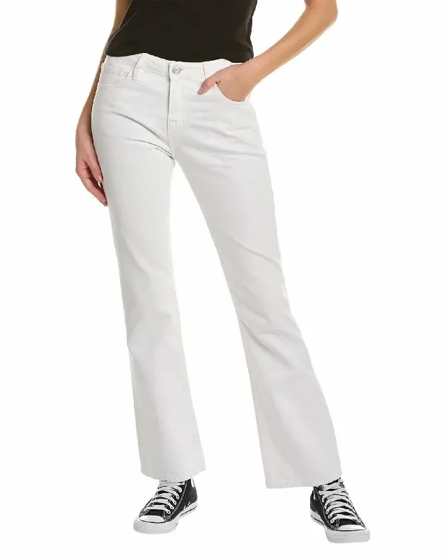 The Low Boot Low Rise Bootcut Jean In Blanc