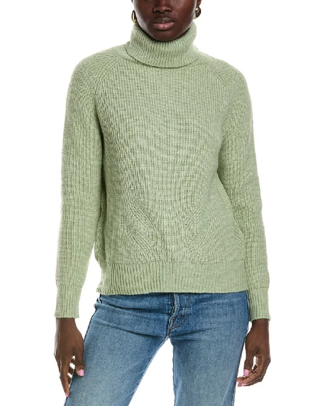 Lyra & Co Wool-Blend Turtleneck Sweater