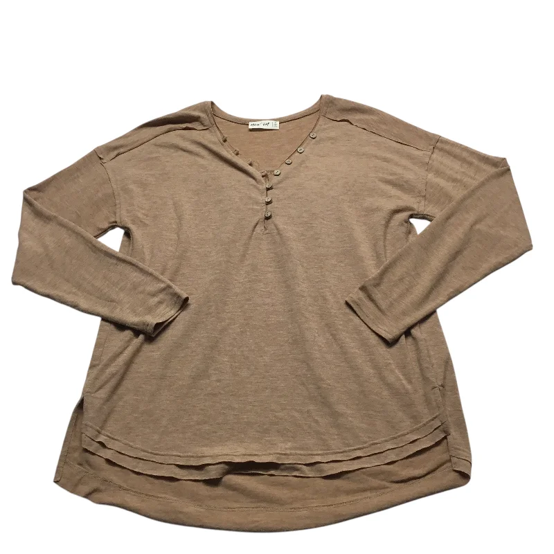 Top Long Sleeve By Clothes Mentor In Brown, Size: S