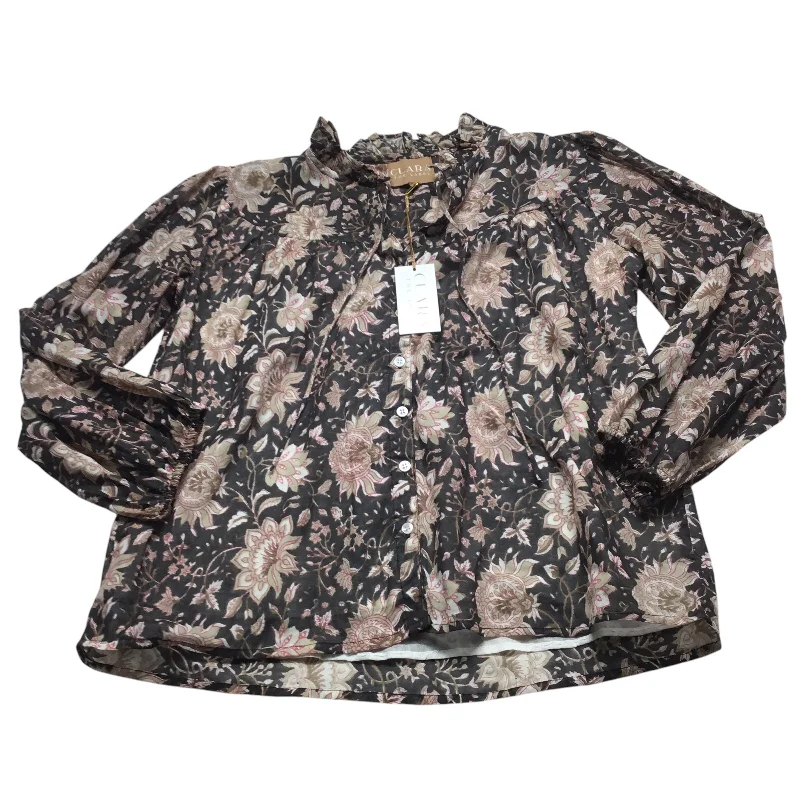 Top Long Sleeve By Clothes Mentor In Floral Print, Size: M