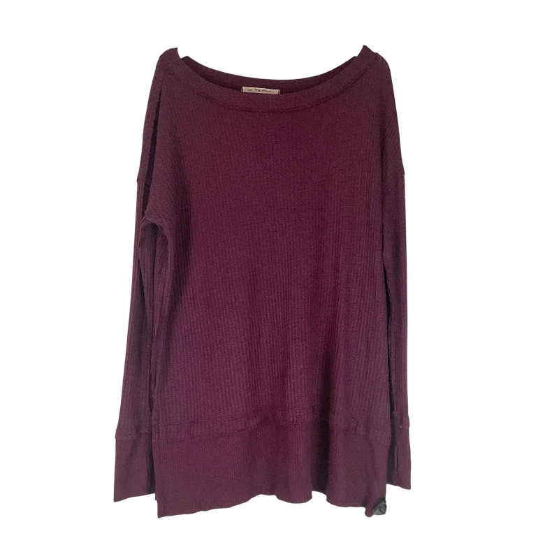 Top Long Sleeve By We The Free In Purple, Size: M