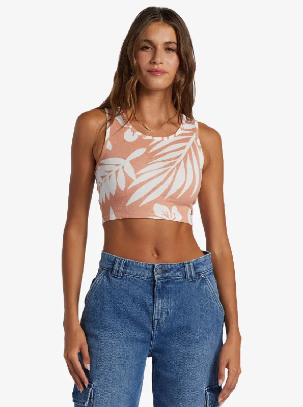 Good Keepsake Crop Top - Cafe Creme Palmeria