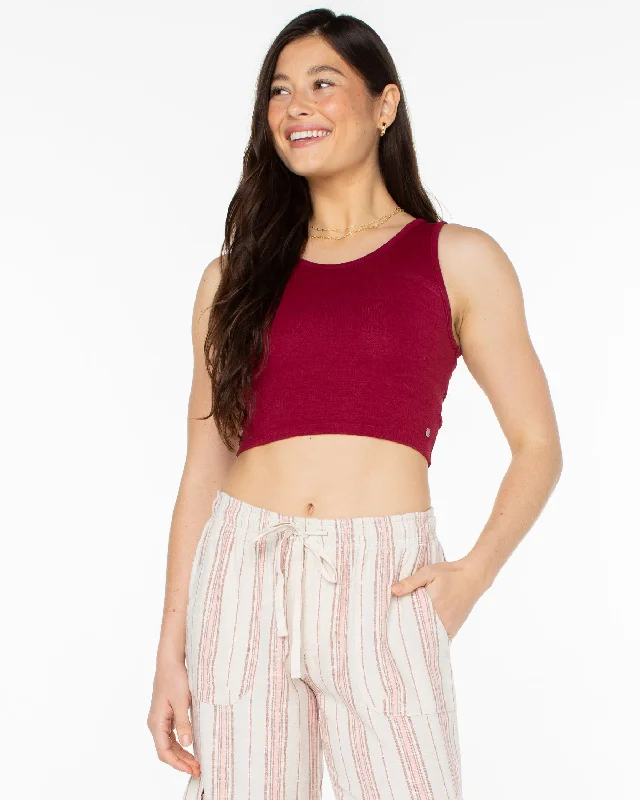 Good Keepsake Crop Top - Rumba Red