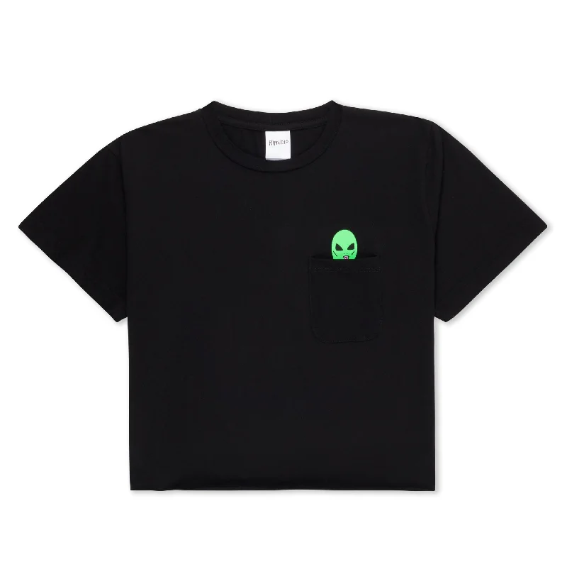 Lord Alien Cropped Pocket Tee (Black)