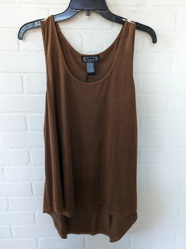 Brown Top Sleeveless Clothes Mentor, Size 1x