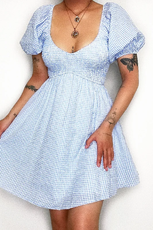 Natalie Mini Dress - Blue