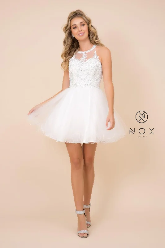 Sleeveless Short Tulle Homecoming Dress