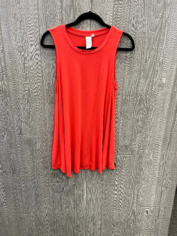 Red Top Sleeveless Clothes Mentor, Size M